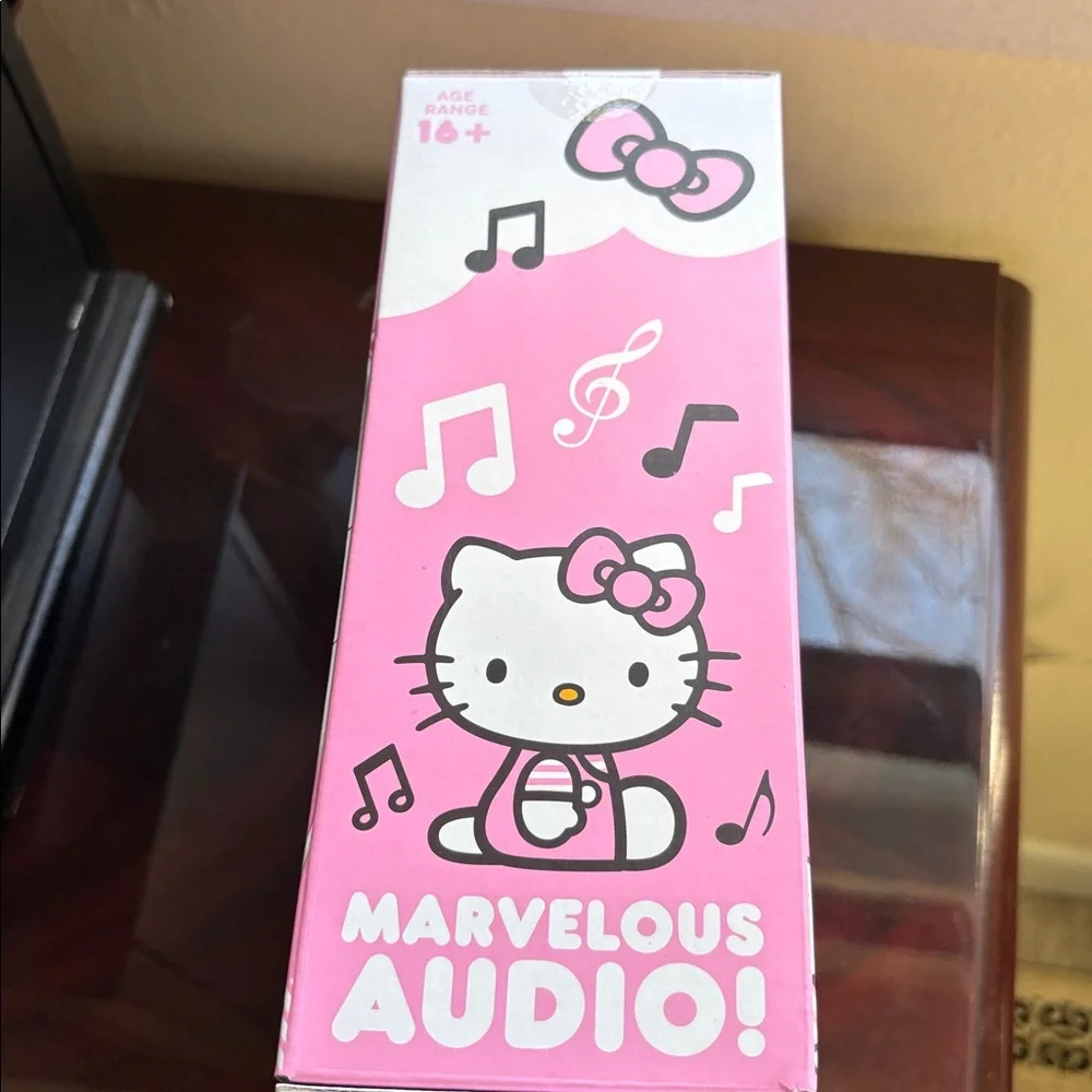 Hello Kitty Pink Bluetooth Headphones and Earbuds